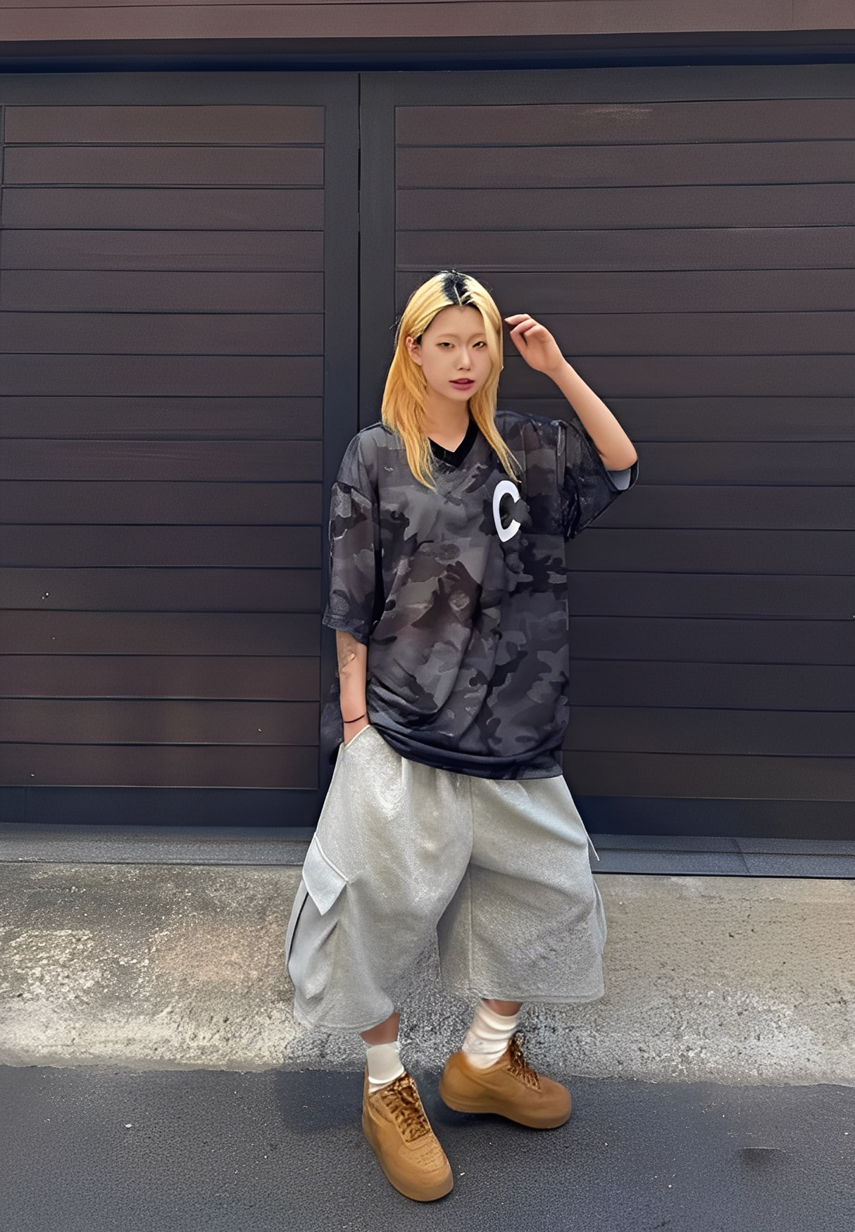 Camouflage Mesh T-shirt