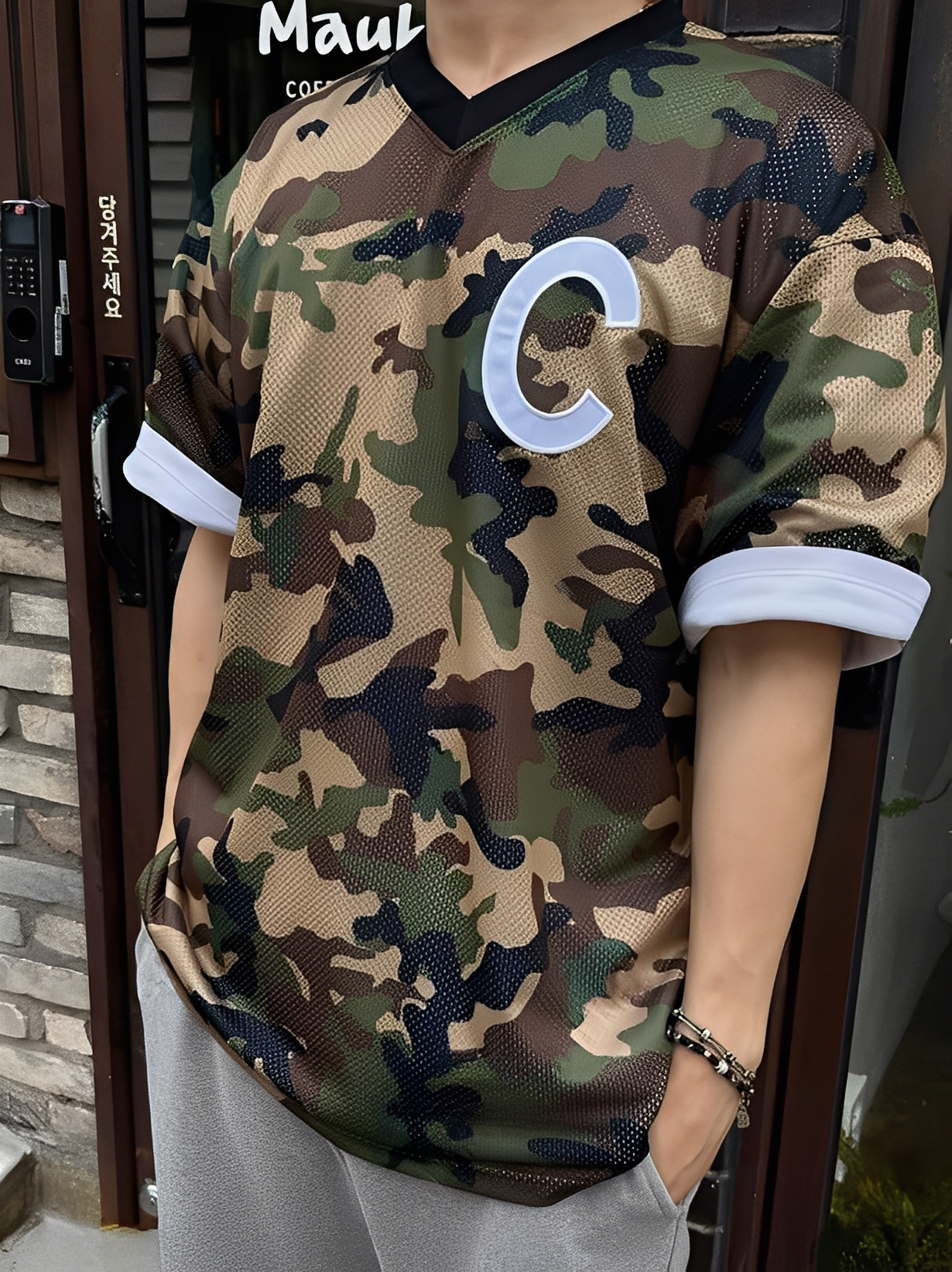 Camouflage Mesh T-shirt