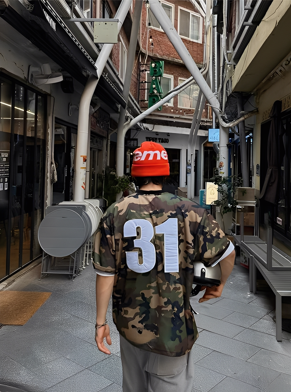 Camouflage Mesh T-shirt
