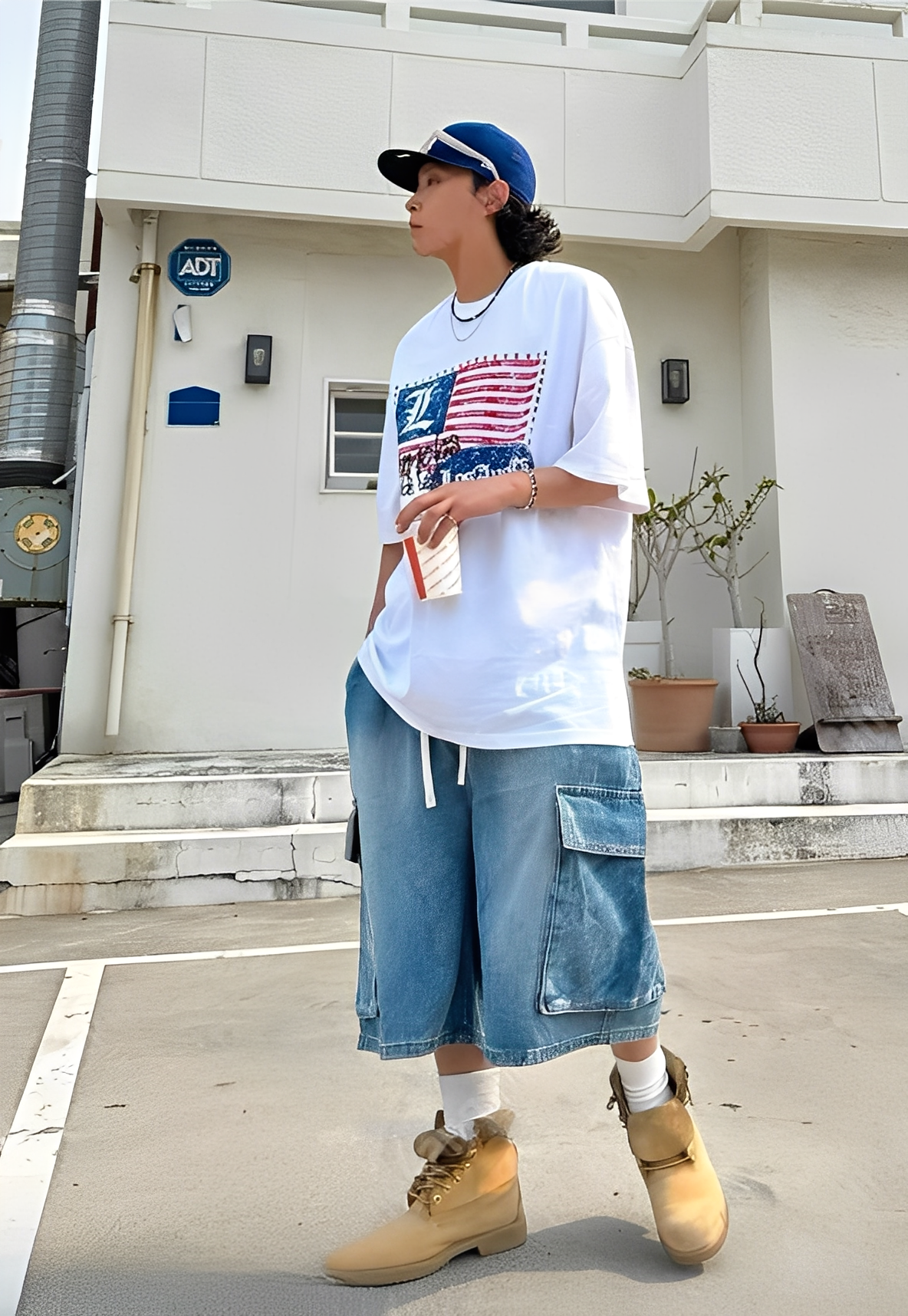 Bermuda Denim Cargo Shorts