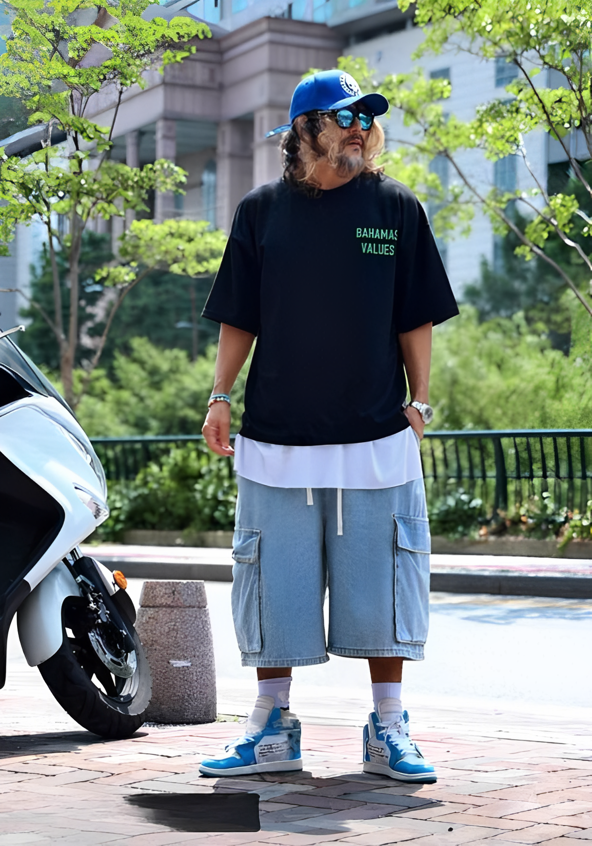 Bermuda Denim Cargo Shorts