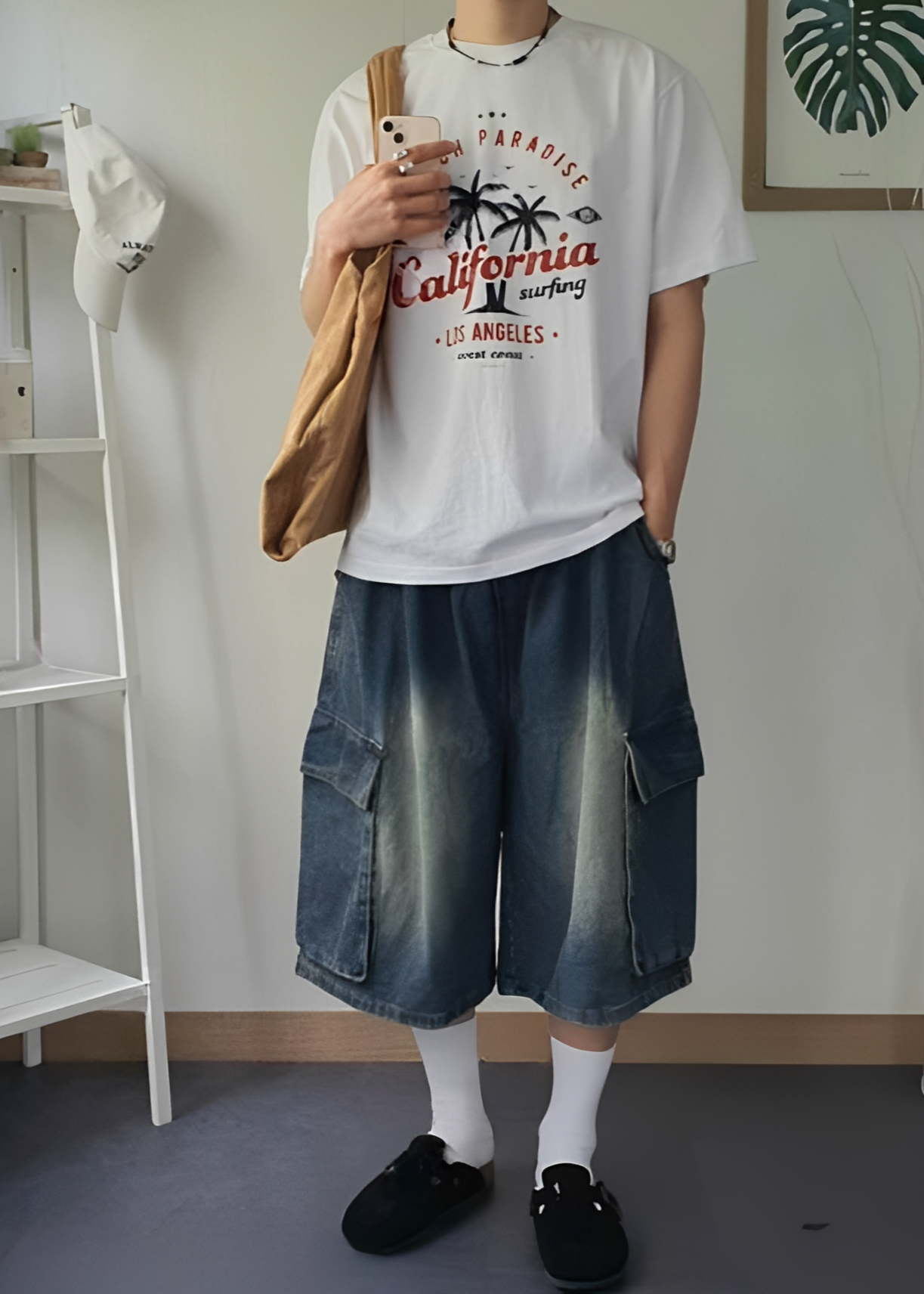 Bermuda Denim Cargo Shorts
