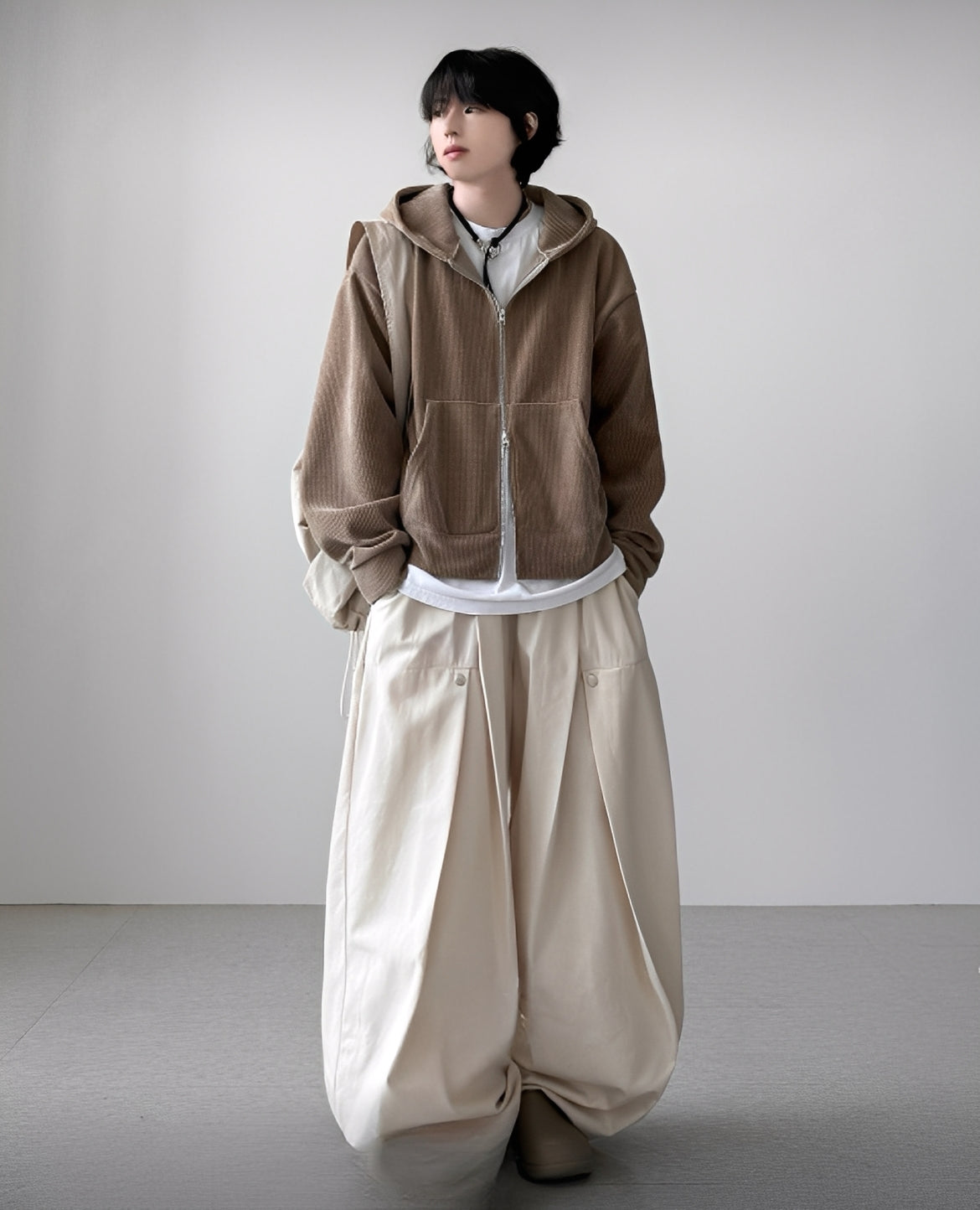 Rivet Pleated Balloon Pants