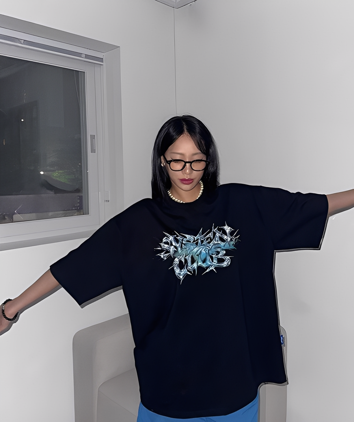 Metallic Short Sleeves T-shirt
