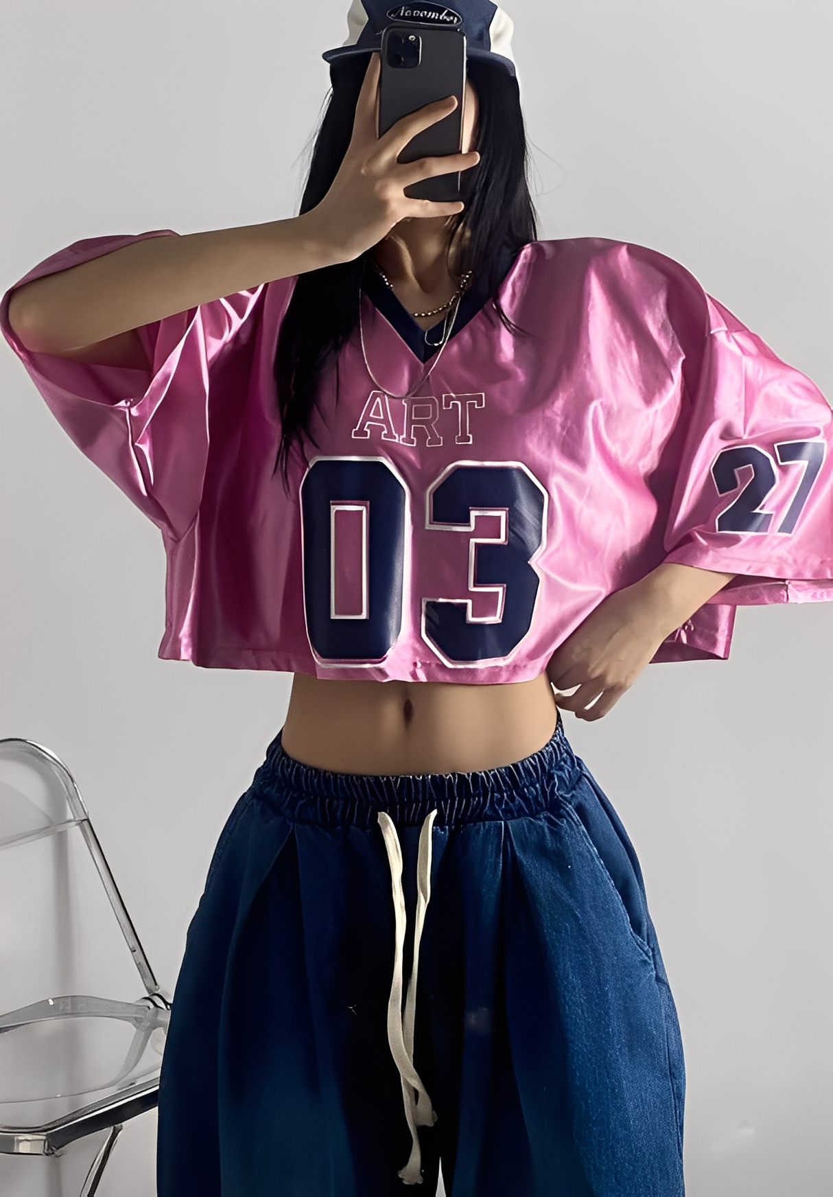 Knitted short-sleeved baseball T-shirts