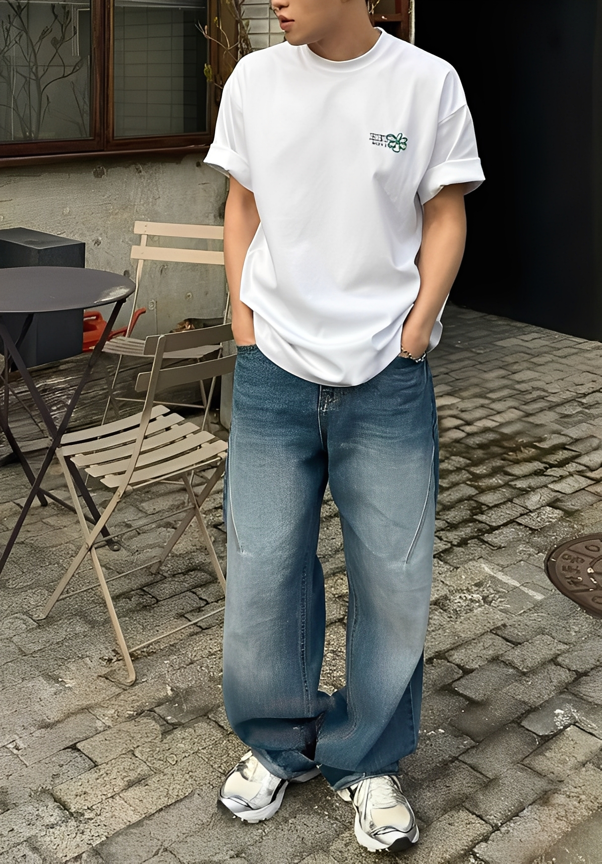 Flower Foam Short Sleeve T-Shirt