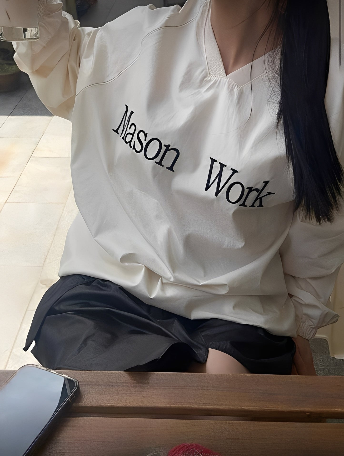Glossy Maison V-Neck Sweatshirt