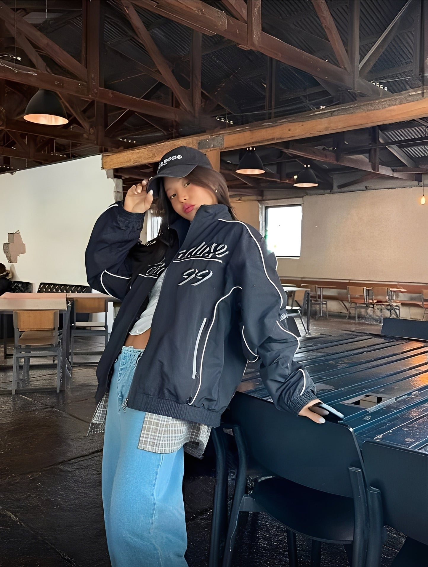 High-neck Racing Jacket