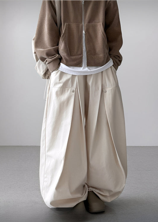 Rivet Pleated Balloon Pants