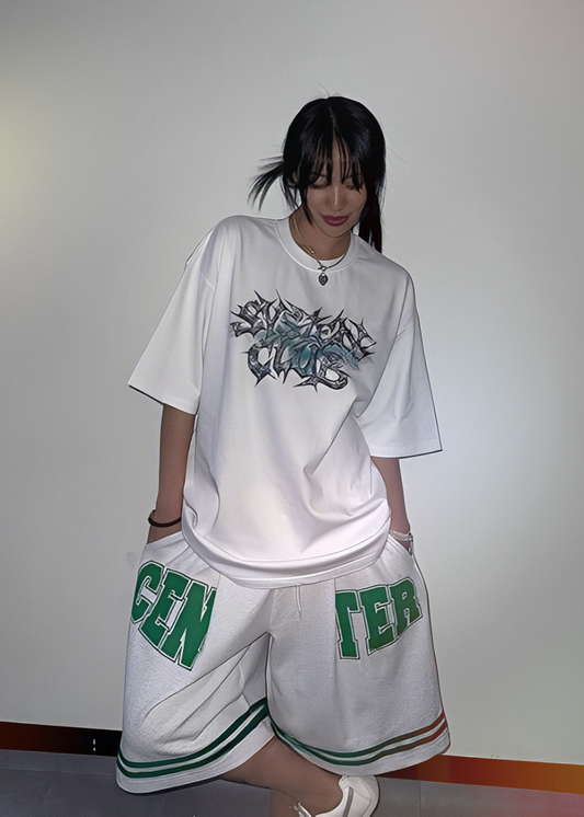 Metallic Short Sleeves T-shirt