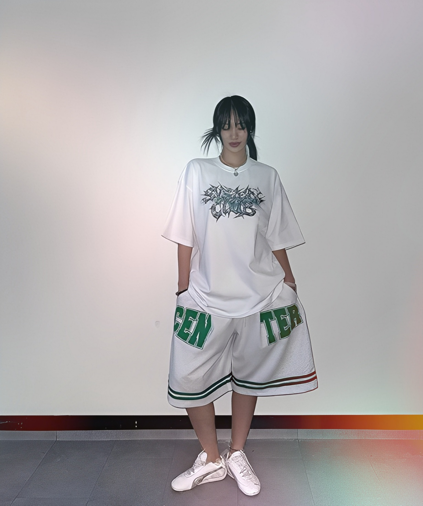 Metallic Short Sleeves T-shirt